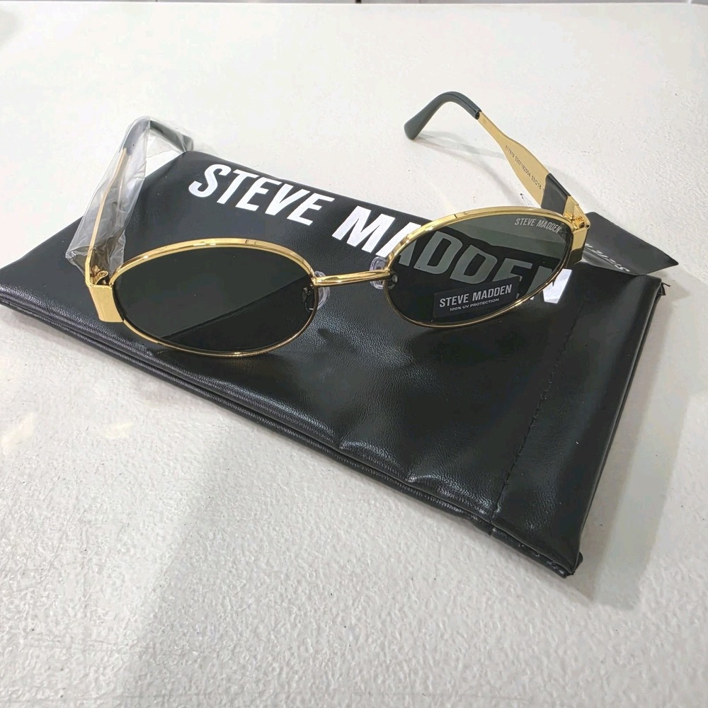 Steve Madden Mystie Women's Sunglasses Gold Frame NWT